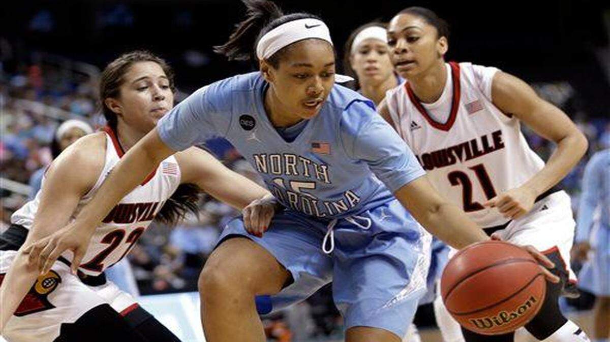 
Allisha Gray, a 6-0  sophomore guard, leads the Tar Heels with 15.7 points and 7.8 rebounds. 
