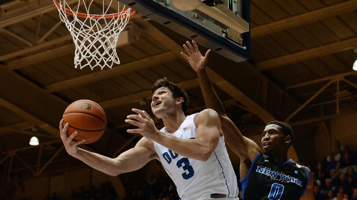 Duke’s Grayson Allen (3) and Brandon Ingram (not pictured) have found their scoring touch and are both playing their best basketball of the season.