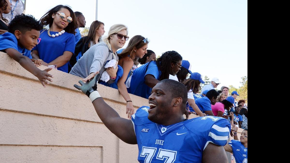 
The Detroit Lions took Tomlinson, a senior offensive guard from Duke, with the 28th overall pick in the 2015 NFL Draft.
