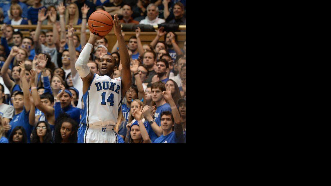 
Former Duke guard Rasheed Sulaimon was dismissed from the basketball program in January for what coach Mike Krzyzewski called, in a news release, a failure to “consistently live up to the standards required to be a member of our program.”


