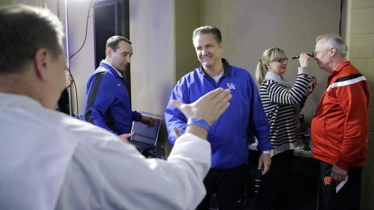 Kentucky Coach John Calipari and Duke Coach Mike Krzyzewski were both in the Final Four in 2015.