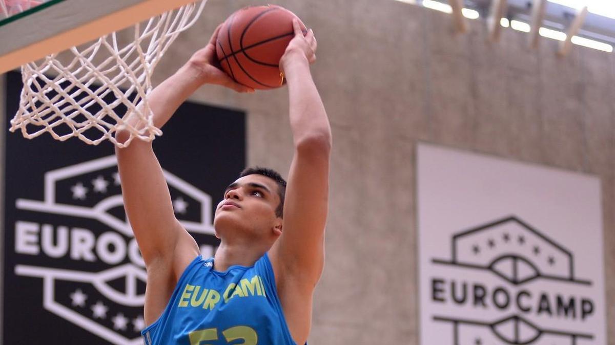 Omer Yurtseven in action during the adidas Eurocamp at La Ghirada sports center on June 7, 2015 in Treviso, Italy.