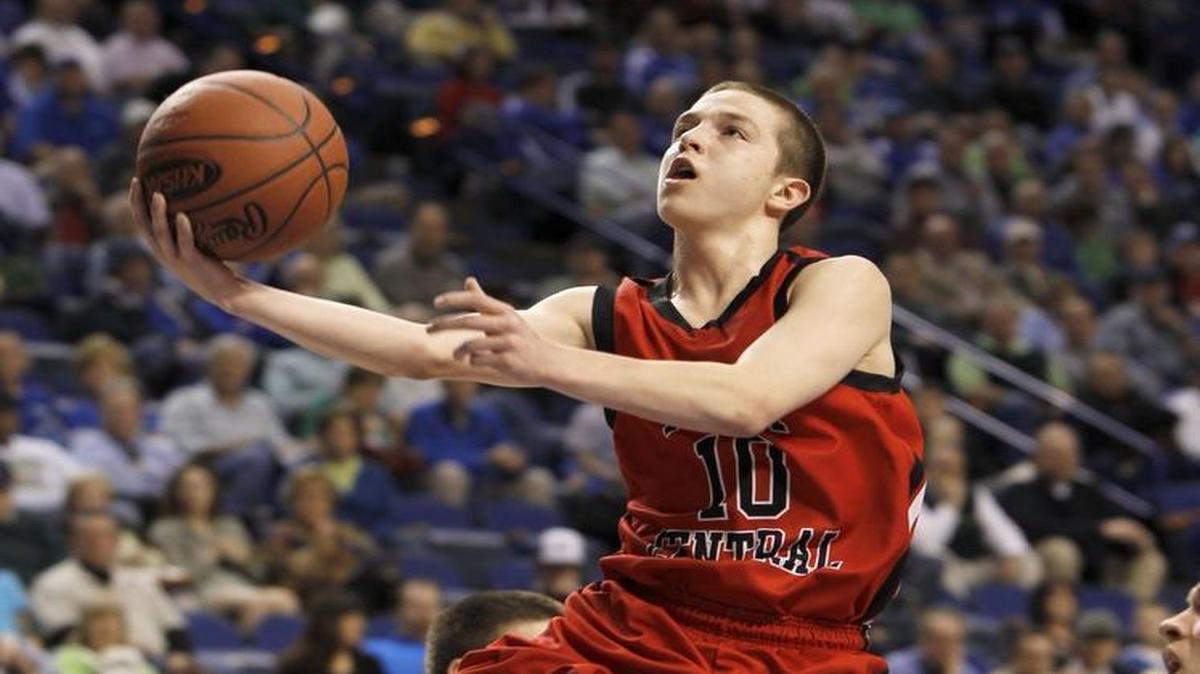 Parry Co.'s 10- Braxton Beverly scored on a breakaway as Wayne County played Perry County Central in the first round of the PNC/KHSAA Sweet 16 Boys' State Basketball Tournament played in Rupp Arena in Lexington, Ky., Thursday, March 17, 2011.
