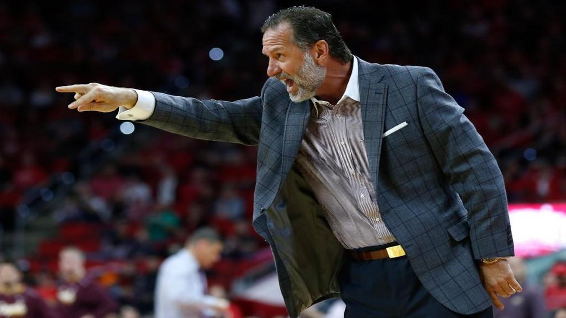 Mark Gottfried yells to his team during N.C. State’s 79-77 victory over Loyola-Chicago on Nov. 26.