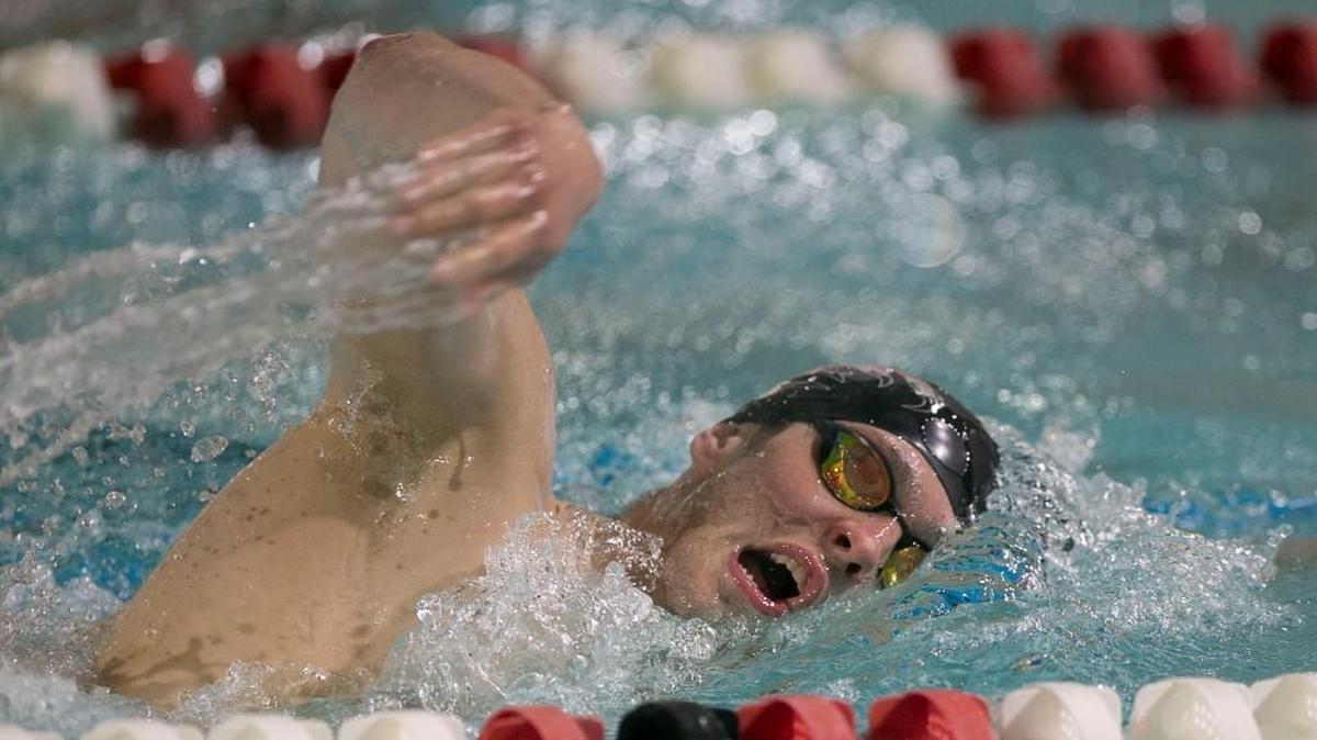 Olympic gold medalist Ryan Held, a member of the N.C. State swim team, works on his freestyle during the Wolfpack’s practice on Feb. 10 at Casey Aquatic Center in Raleigh.