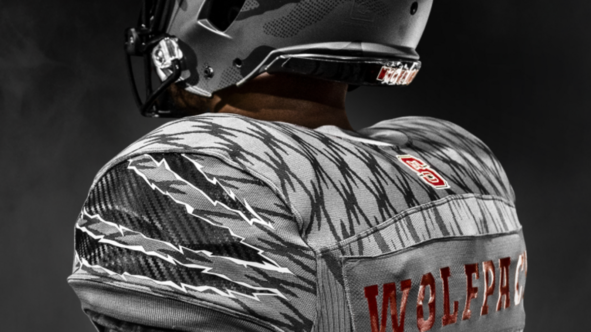 N.C. State unveiled gray uniforms on Thursday to be worn later in the season on Military Appreciation Day.