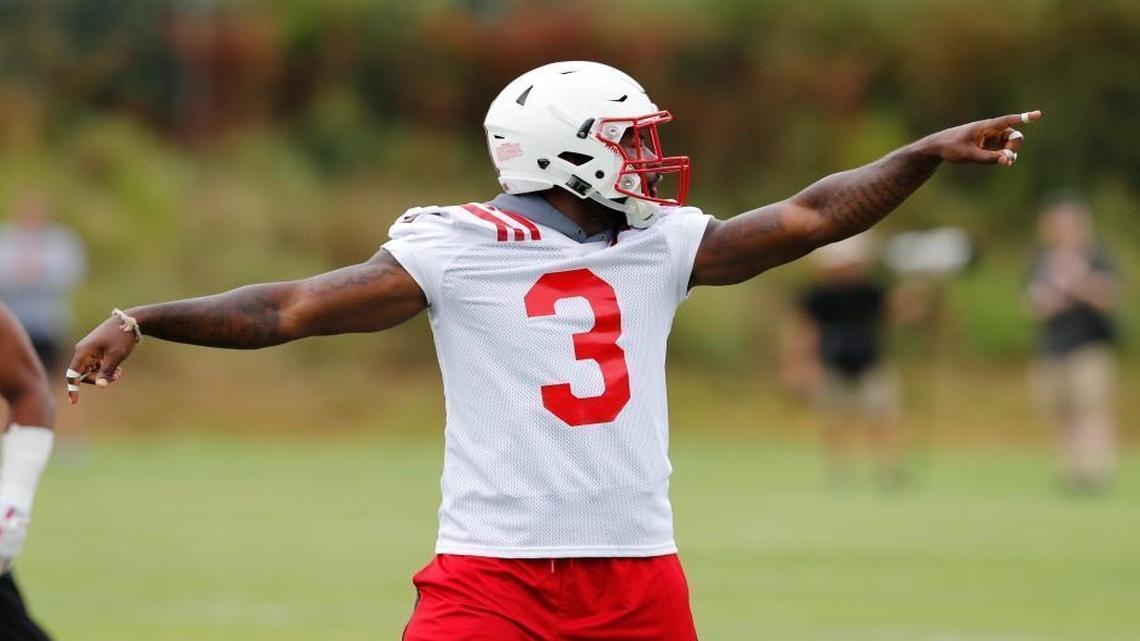 N.C. State's Germaine Pratt runs drills during the Wolfpack's first practice of fall camp at the Curtis and Jacqueline Dail Football Practice Complex in Raleigh Saturday, July 29, 2017.