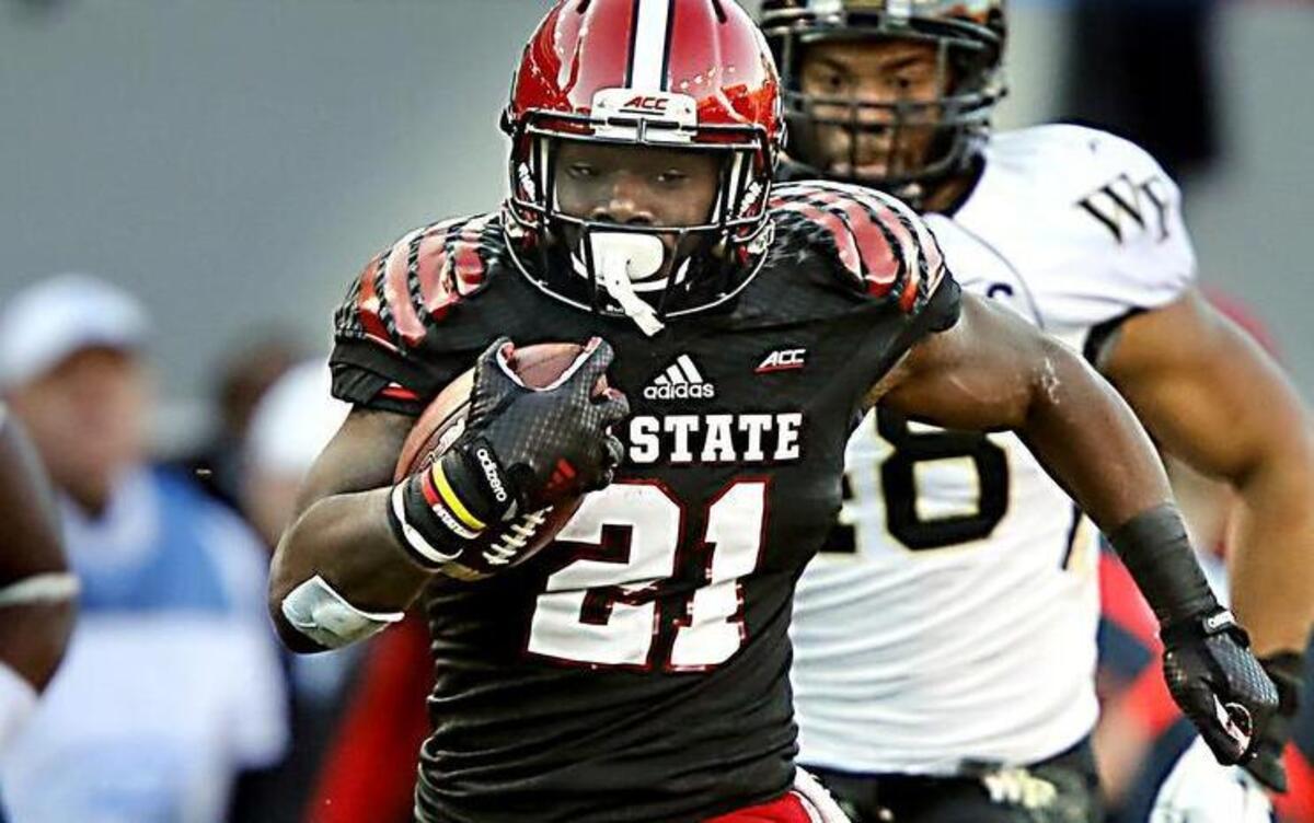 
Running back Matt Dayes finishes a a 36-yard reception against Wake Forest last season. 



