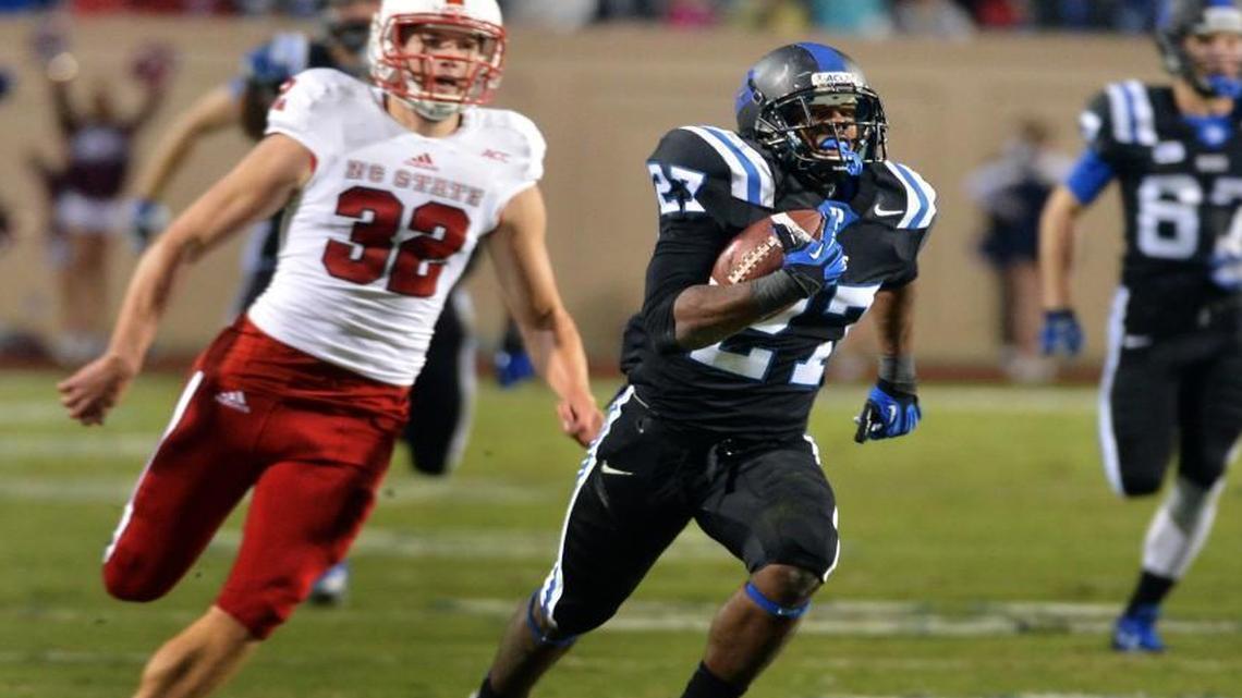 More nonconference games against ACC foes may mean Duke and N.C. State could play more often, like in 2013 when Duke’s DeVon Edwards ran a kickoff back 100 yards for a score against N.C. State and kicker Niklas Sade.