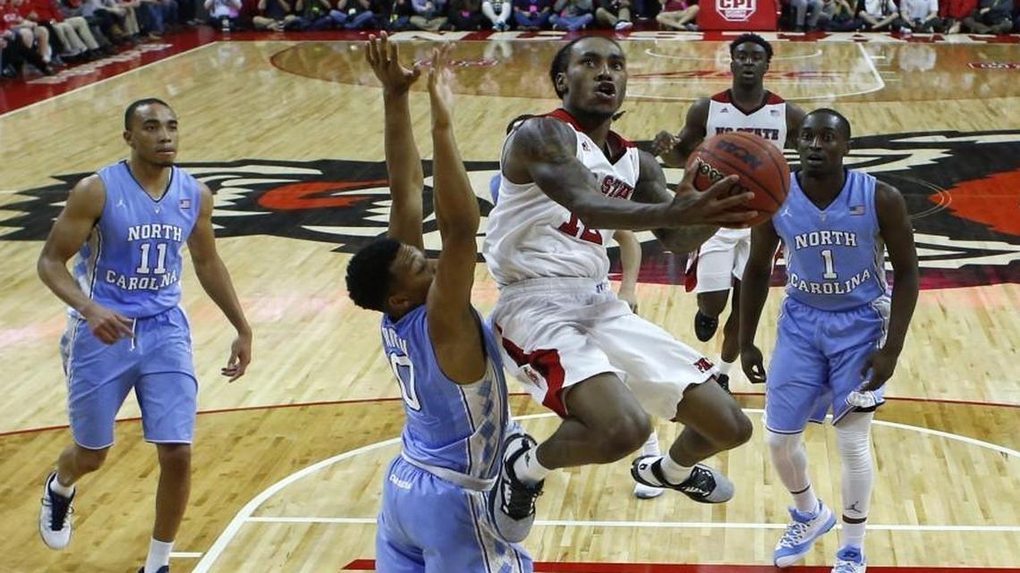 N.C. State's Cat Barber was voted first-team All-ACC on Sunday. Barber led the ACC in scoring (23.4 points per game) and led the Wolfpack in assists (4.3 per game).