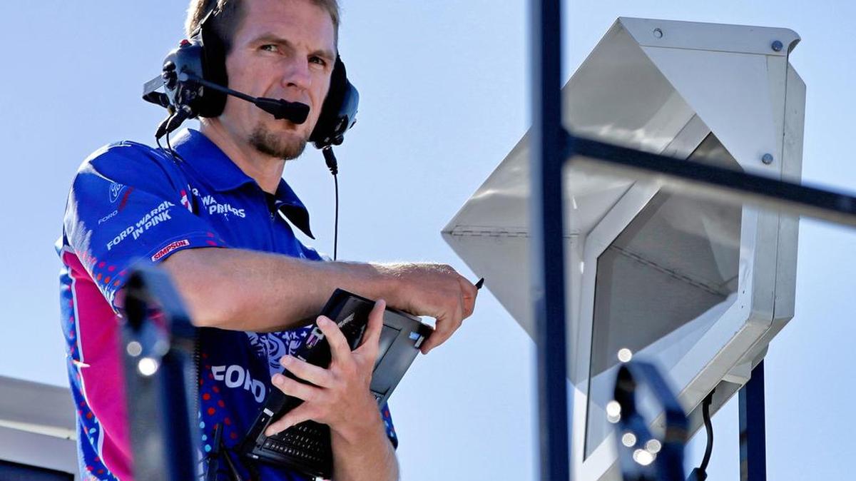 William Lee, engineer on the No. 10 Ford Fusion team for Stewart-Haas Racing at Charlotte Motor Speedway on the weekend of Oct. 6-8.