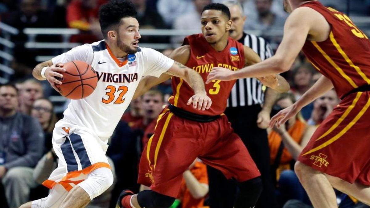 Virginia's London Perrantes, shown here against Iowa State, has played against Syracuse three times before, providing 24 assists and seven turnovers in 105 minutes.