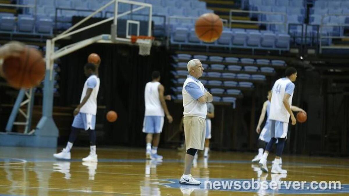 
North Carolina coach Roy Williams met with reporters on Monday approaching the start of the 2015-16 season. 
