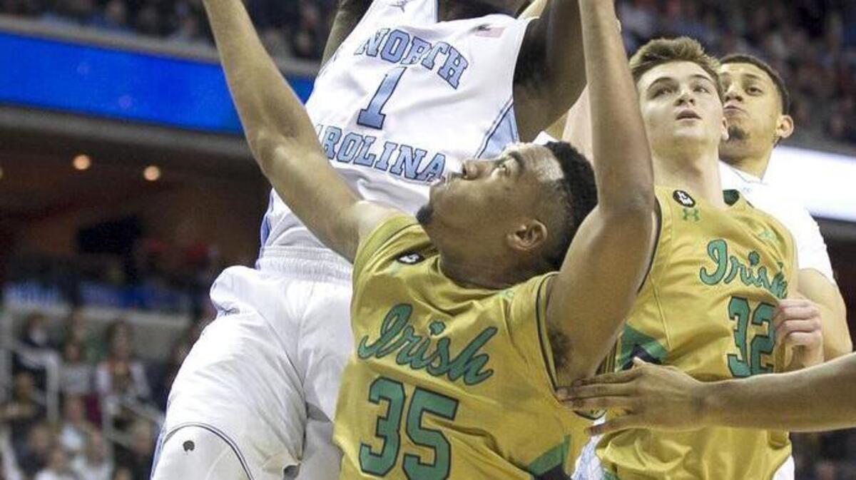 North Carolina’s Theo Pinson (1) can play either forward position when the Tar Heels use a smaller lineup.