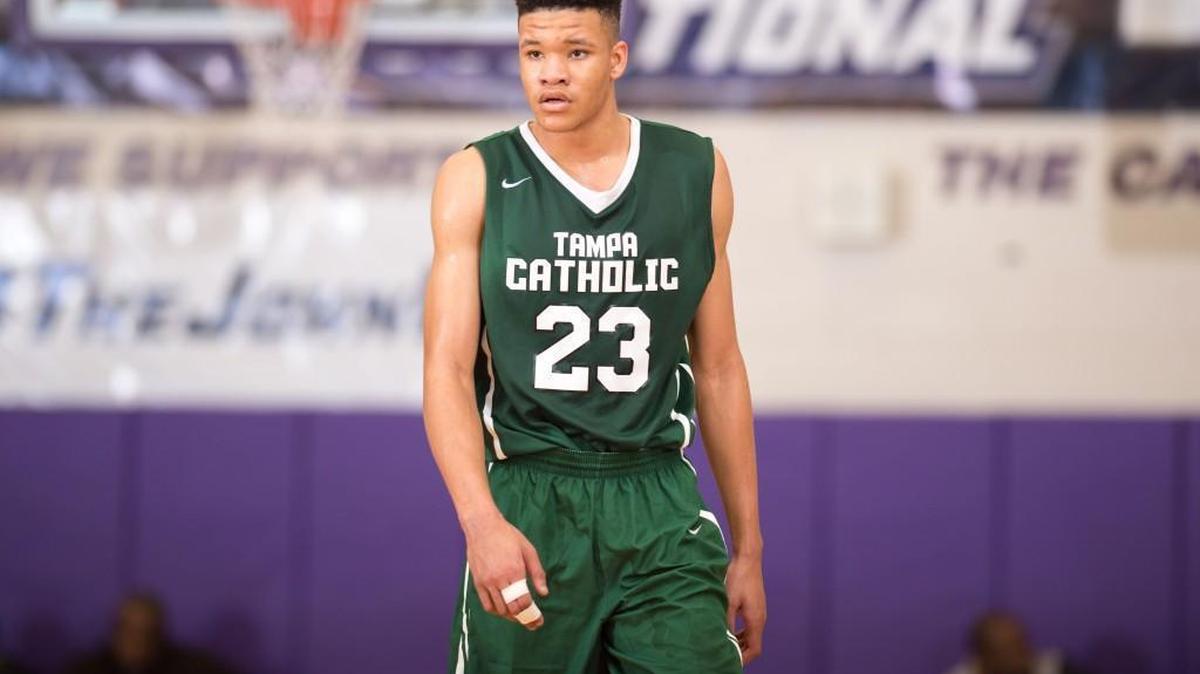 Tampa Catholic’s Kevin Knox announced his college decision on Saturday.