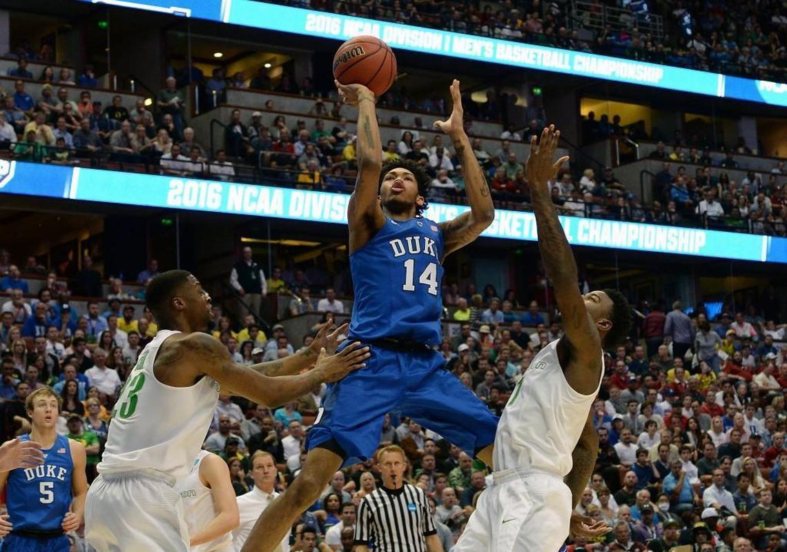 Duke guard Brandon Ingram, middle, passed on UNC because of the NCAA investigation.