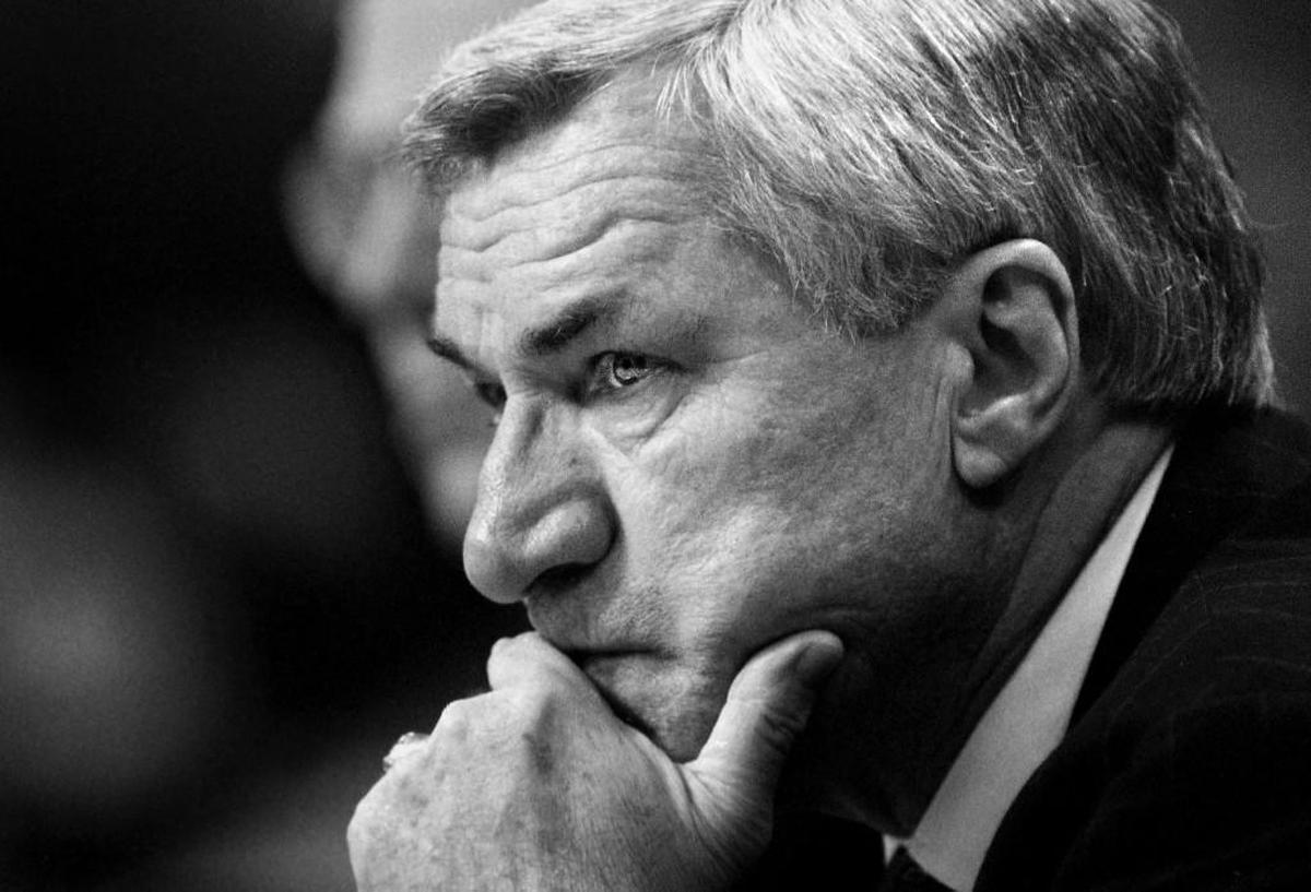 Dean Smith coached North Carolina basketball teams to 20 wins or more for 27 straight seasons and two national titles.