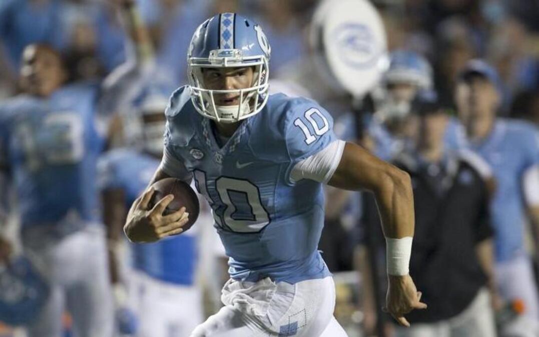 UNC quarterback Mitch Trubisky (10) was picked second in the 2017 NFL draft by Chicago