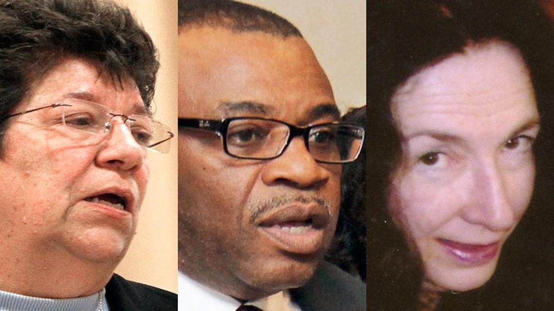 From left, Jan Boxill, Julius Nyang'oro and Deborah Crowder.