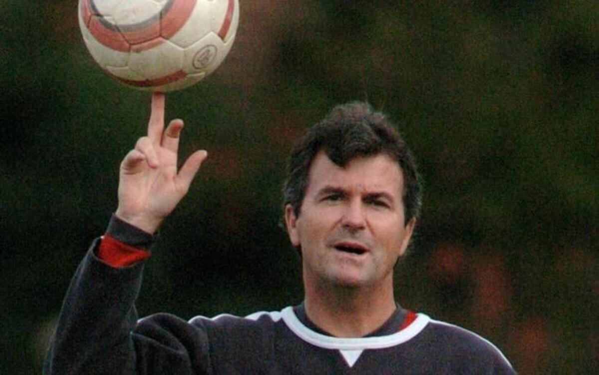 
UNC head coach Anson Dorrance spins a soccer ball on his finger during practice Wednesday at UNC. The Lady Tar Heels will play UCLA in the semi-finals of the NCAA Women's College Cup Friday afternoon. Dorrance has sixteen national titles under his belt. STAFF PHOTO:CHUCK LIDDY
