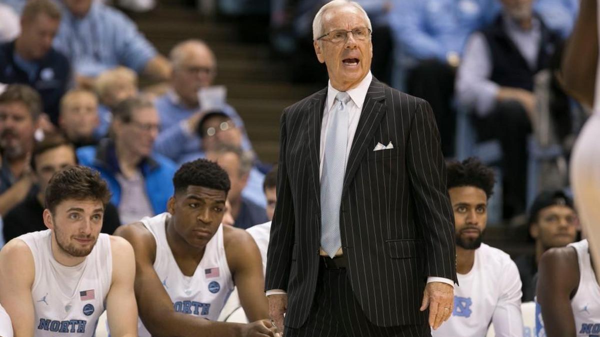 North Carolina coach Roy Williams directs his team against Northern Iowa on Nov. 10.