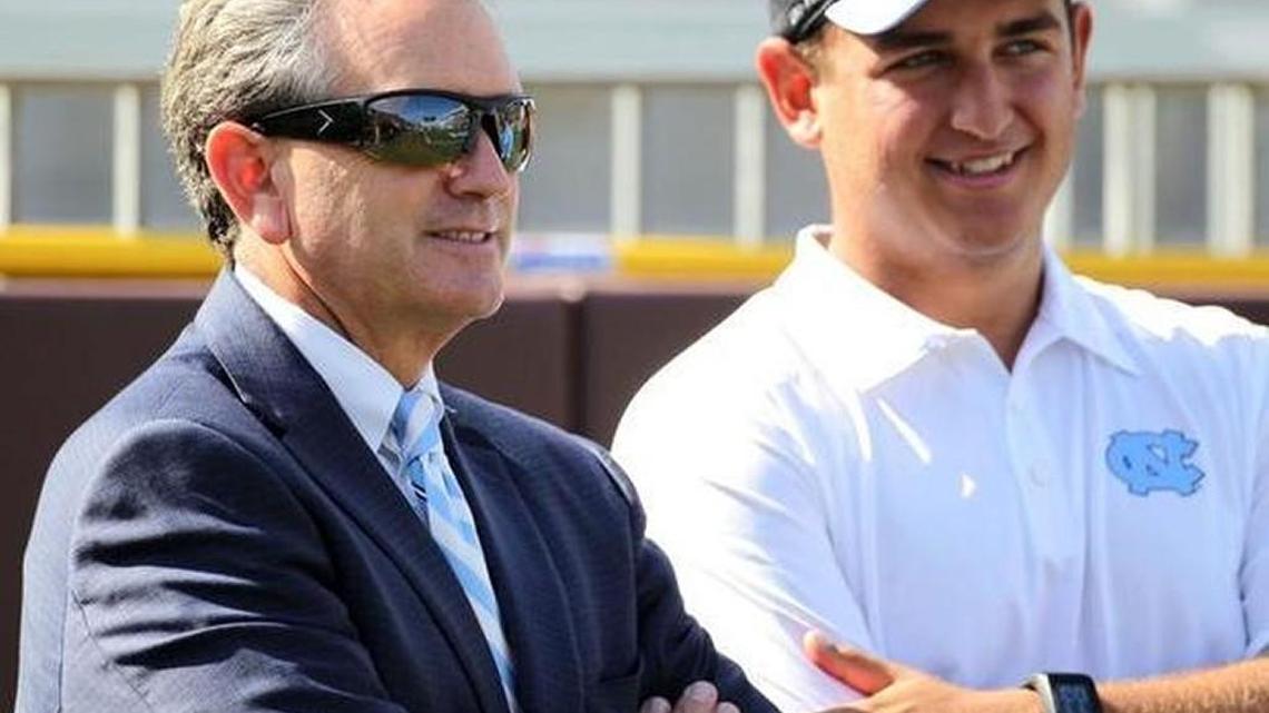 UNC athletic director Bubba Cunningham (left) and the university administration have responded to the NCAA’s amended Notice of Allegations