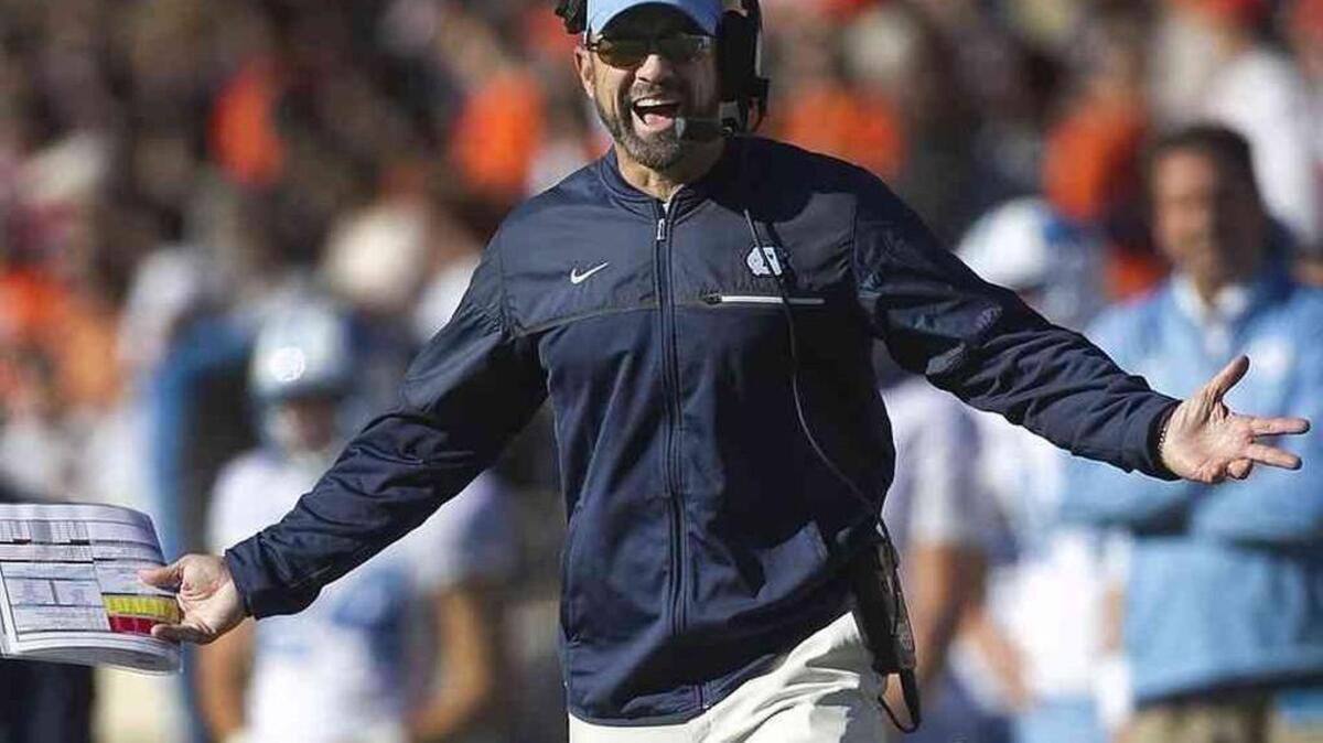 UNC coach Larry Fedora and the Tar Heels are seeking their third consecutive victory against Georgia Tech on Saturday.