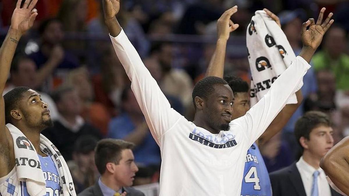 UNC junior forward Theo Pinson learned how to use the backboard from his father, he said after the Tar Heels’ dominant victory at N.C. State on Wednesday.