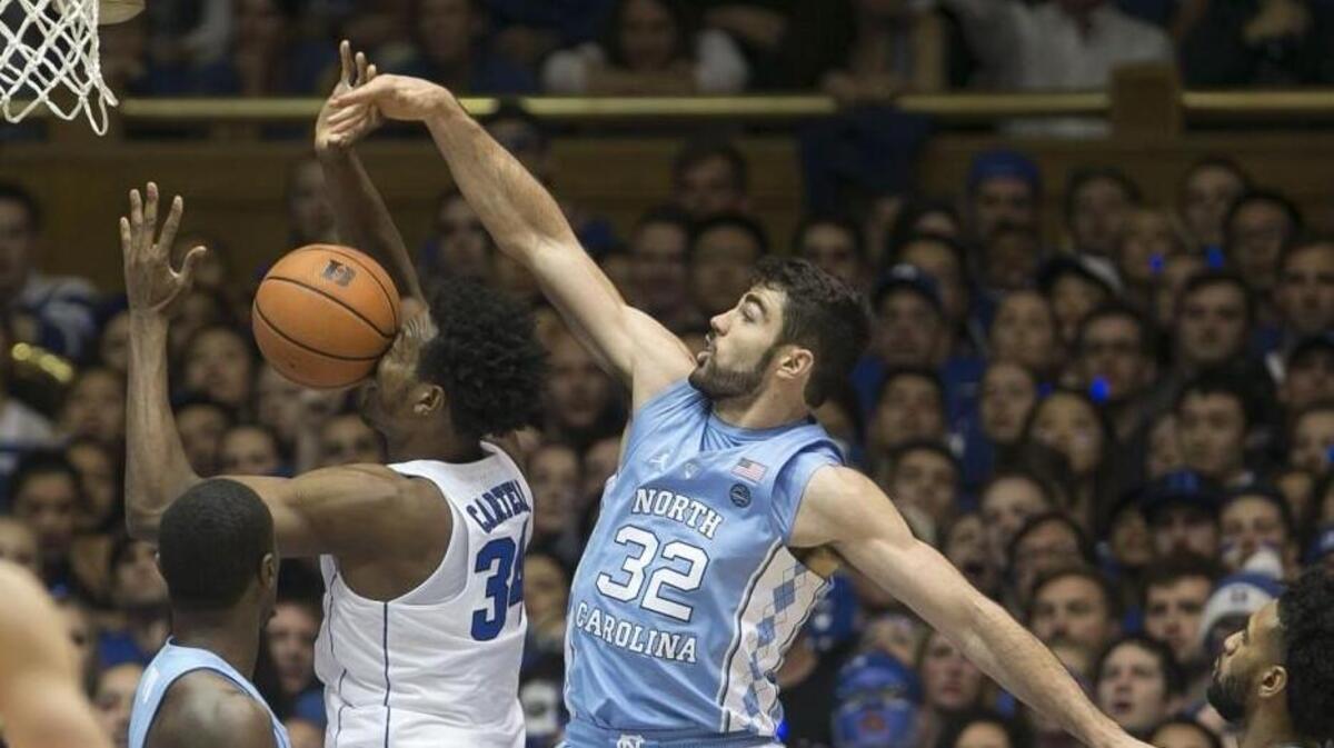 North Carolina’s Luke Maye (32) was named All-ACC on Sunday, so was UNC teammate Joel Berry.