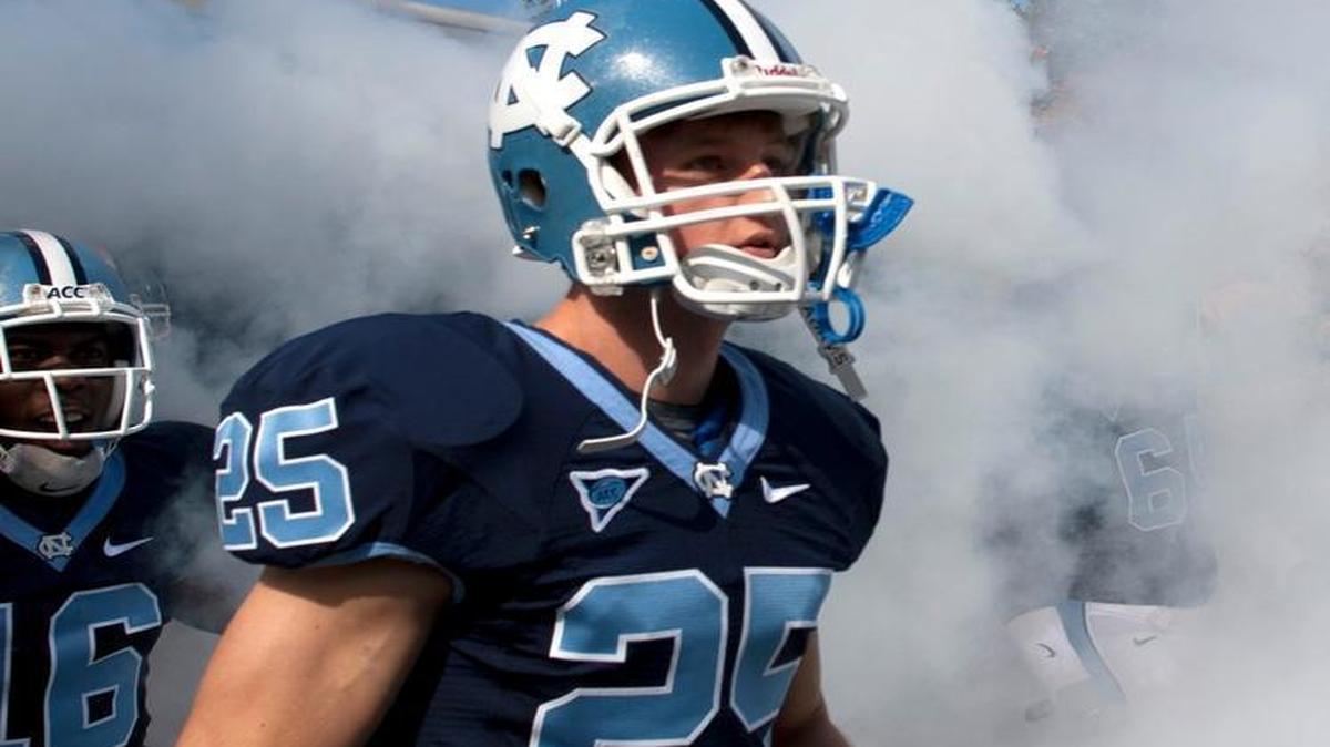 UNC's Matt Merletti (25) enters Kenan Stadium for the Tar Heels' game against Georgia Tech in Kenan Stadium on Saturday November 8, 2008.