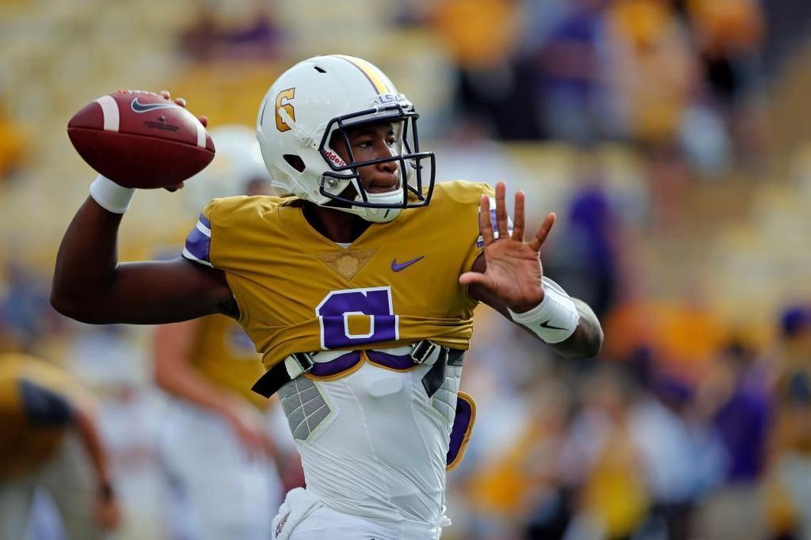 Brandon Harris, a graduate transfer from LSU, is a favorite to start at quarterback for North Carolina.