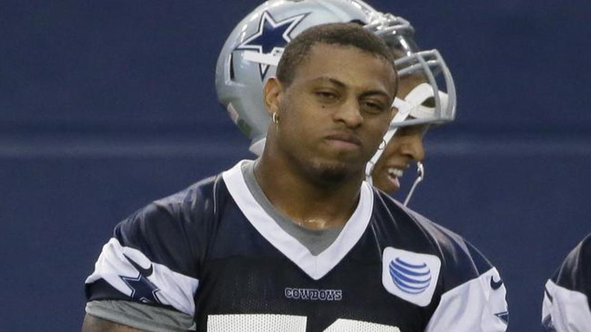 
Dallas Cowboys defensive end Greg Hardy (76) had his NFL suspension reduced from 10 games to four on appeal, an NFL spokesman says. 
