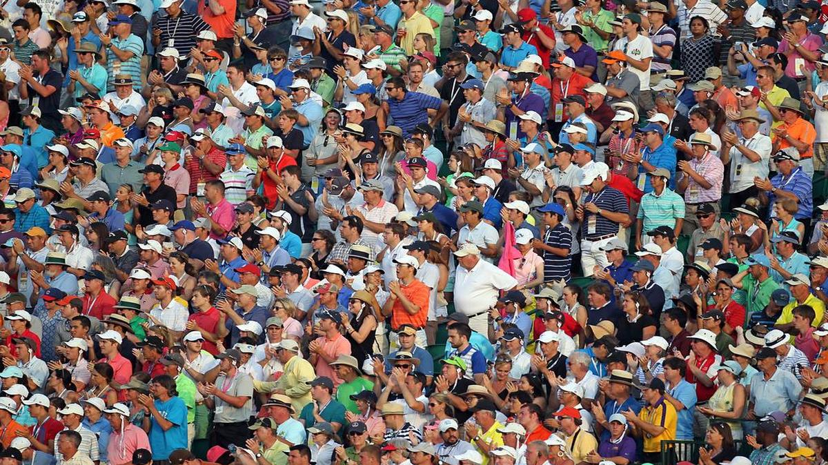 
Spectators give Martin Kaymer a rousing ovation as he approaches the 18th hole during the final round of the 2014 U.S. Open at Pinehurst No. 2. Kaymer won the tournament by an eight-stroke margin. 


