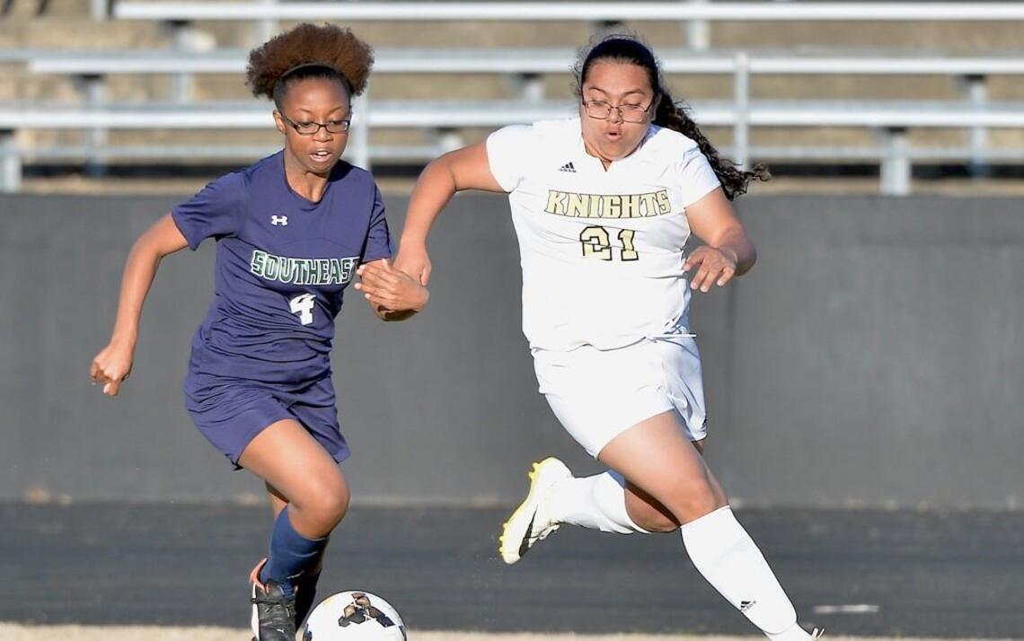 Knightdale girls soccer gets first win, routs Southeast Raleigh