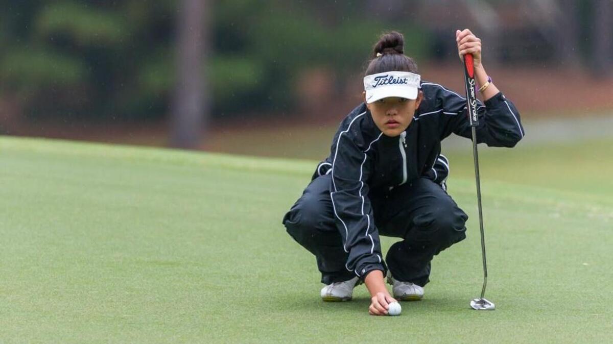 Jennifer Chang of Athens Drive posts a two day total of 150 to win the 2015 NCHSAA 4A Women's Golf Championships at Pinehurst No. 6 in Pinehurst, NC on Tuesday, October 27.