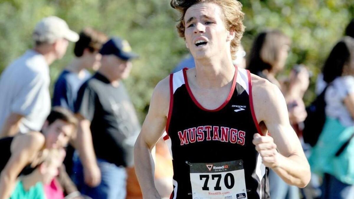 Middle Creek’s Jack Cawley won the boys SWAC cross country championships, which were held on Wednesday, October 21, 2015 in Cary.
