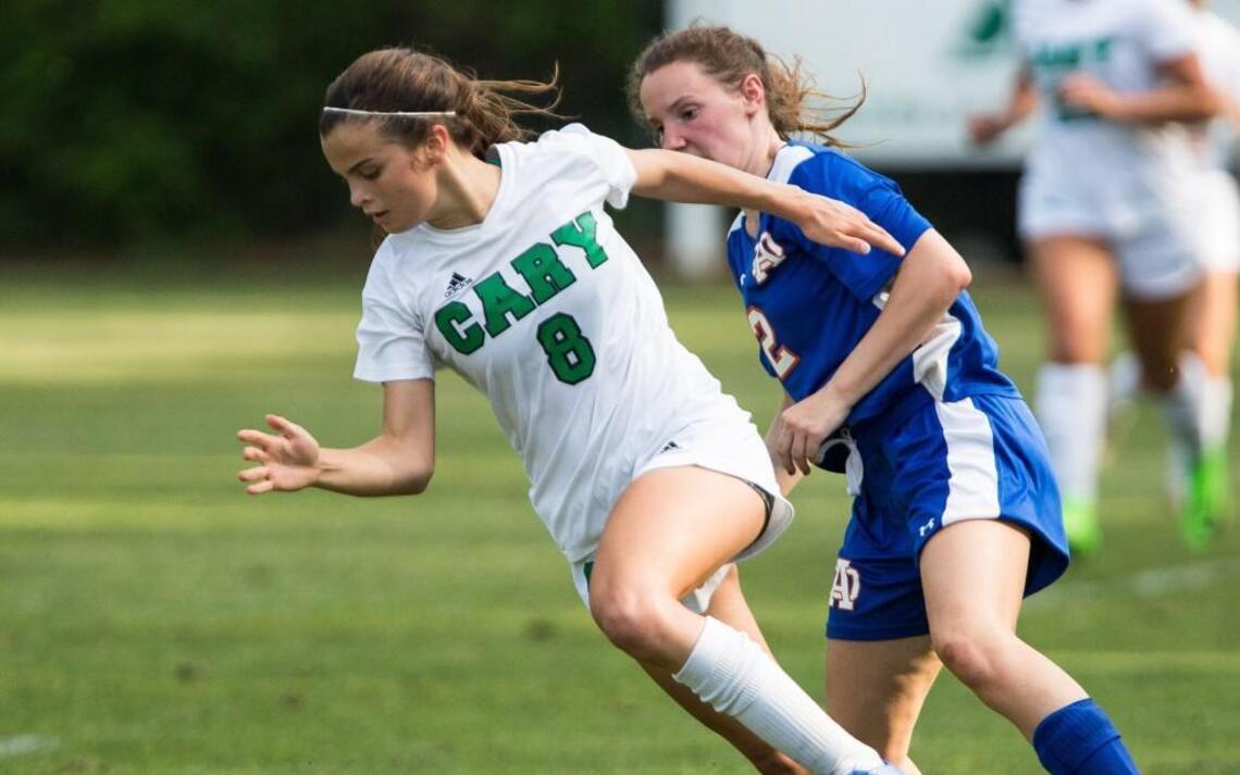 Cary girls soccer upsets Athens Drive