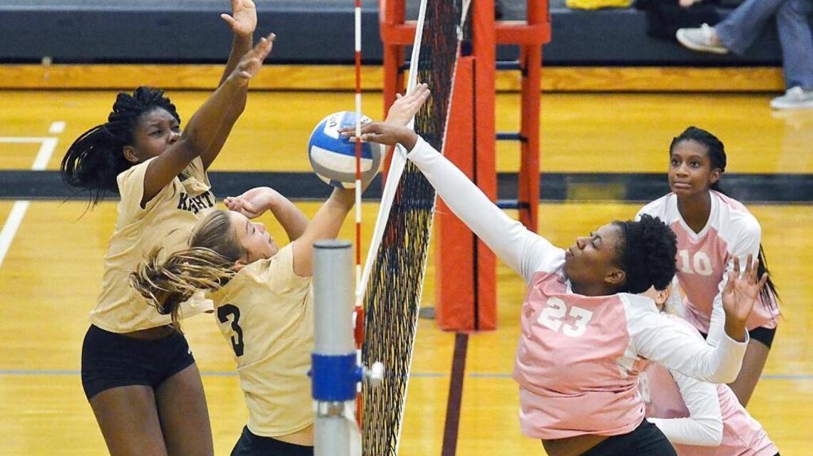 Knightdale pulls off close volleyball win over East Wake