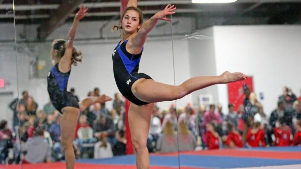 Kaitlyn Cron tied for second place in the individual all-around at the Greater Neuse River championships.