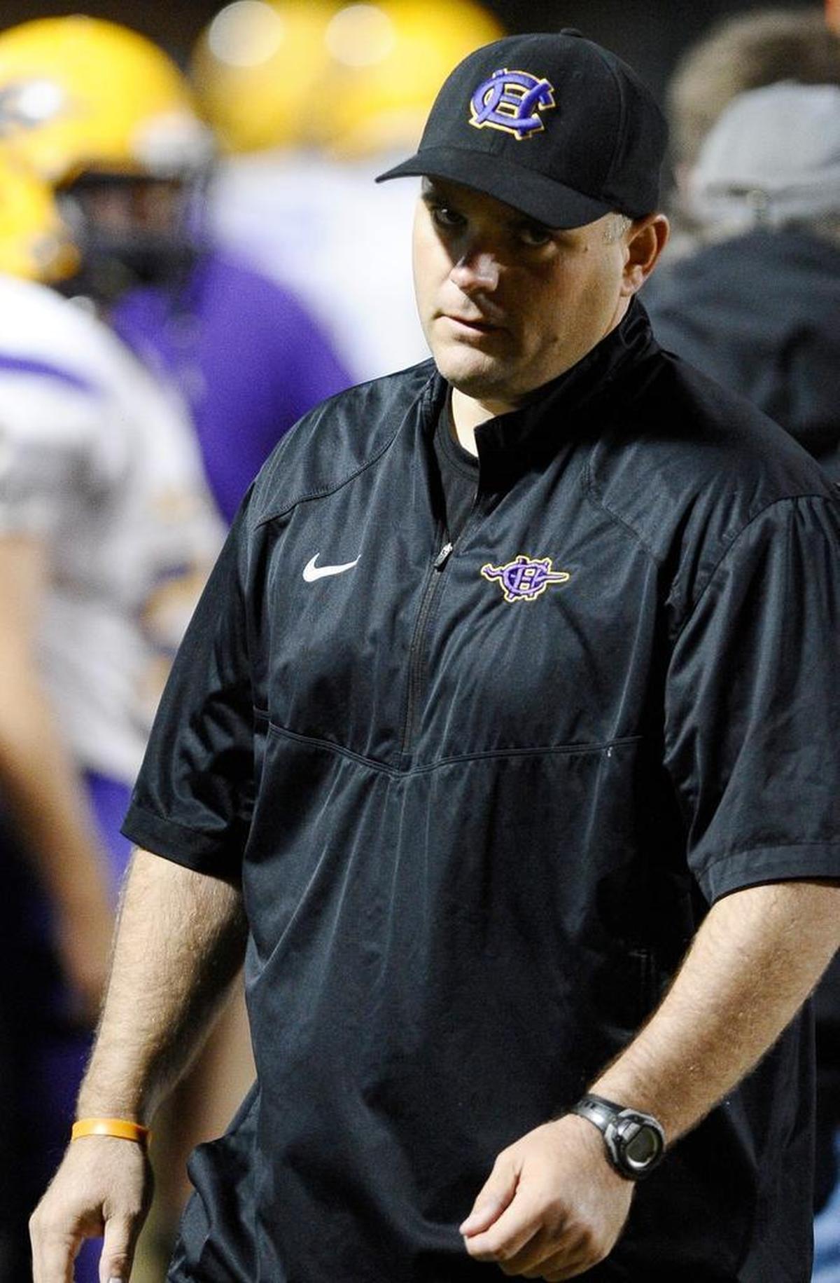 Corinth Holders head coach Bubba Williams, during South Johnston's football game against Corinth Holders on October 30, 2015.