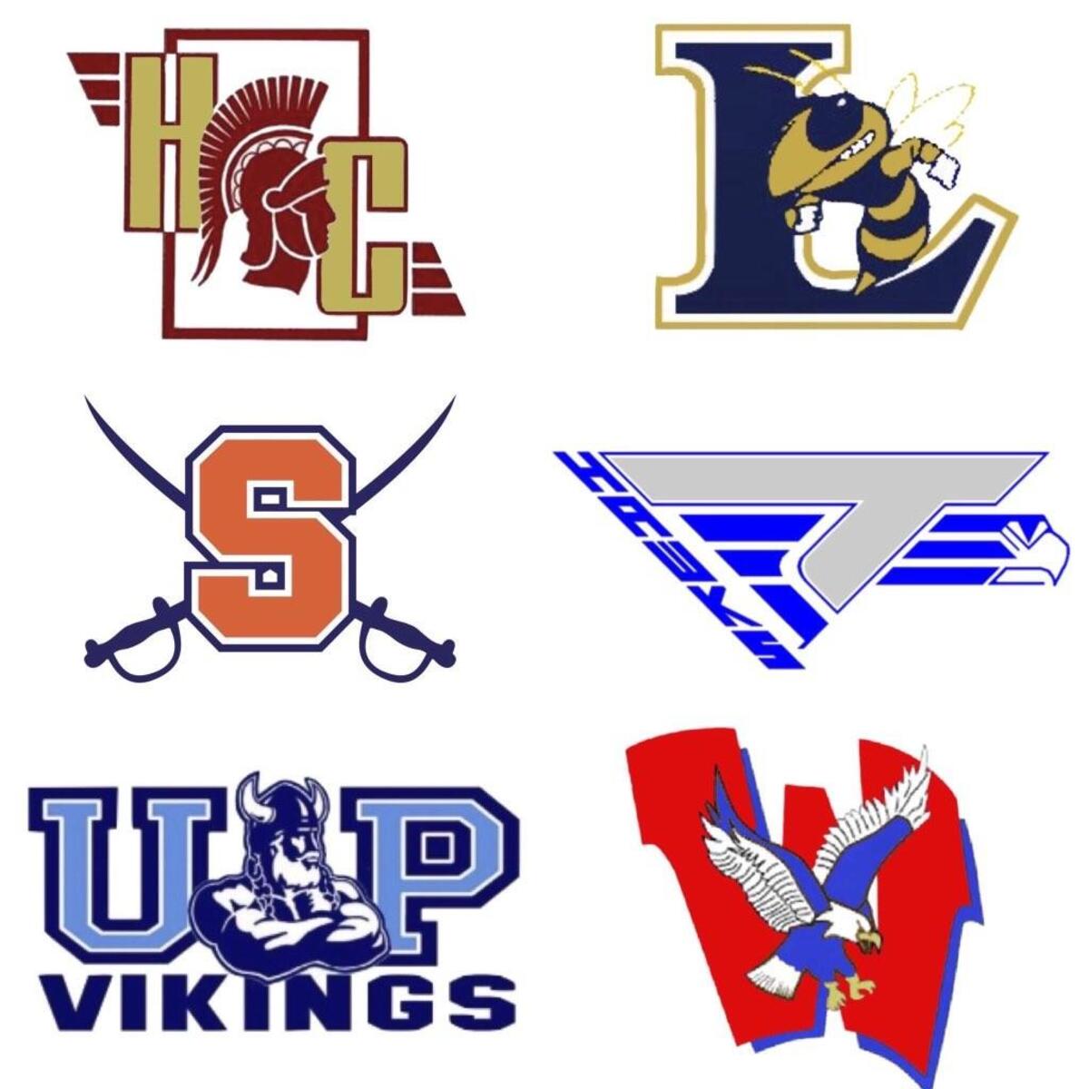 Tri-County 6 Conference: Harnett Central Trojans, Lee County Yellow Jackets, Southern Lee Cavaliers, Triton Hawks, Union Pines Vikings, Western Harnett Eagles.