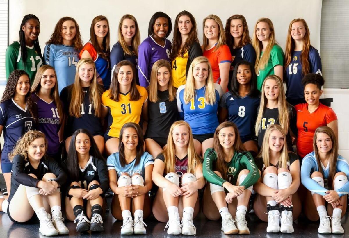 The members of the N&O All-Metro Volleyball Team, pose for a portait on Saturday, December 16, 2017.