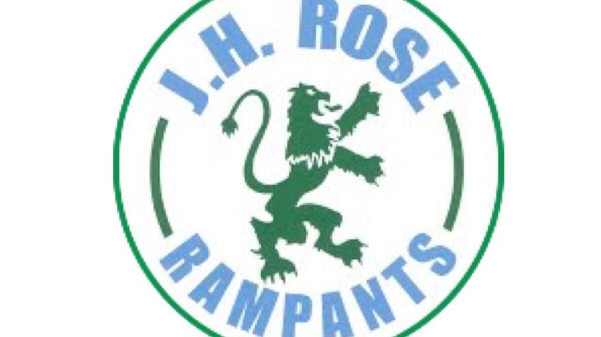 J.H. Rose Rampants logo.