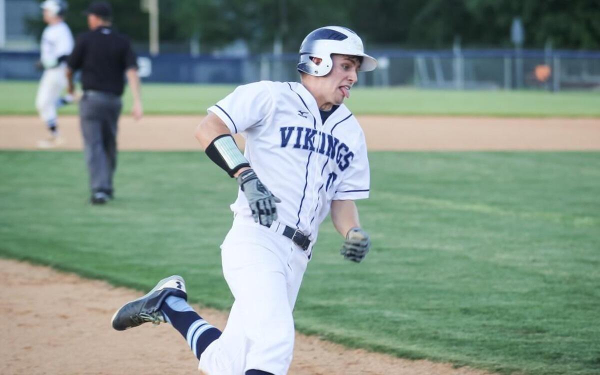 South Granville's Clay Walters (17) rounds third base for home during Ayden-Grifton's 2A playoff baseball game at South Granville on Tuesday, May 16, 2017. South Granville won the game 13-2.