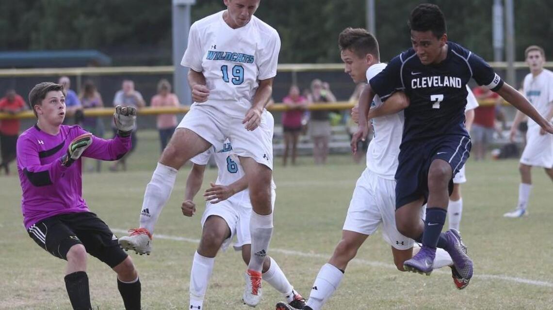 West Johnston boys soccer earns shutout of rival Cleveland