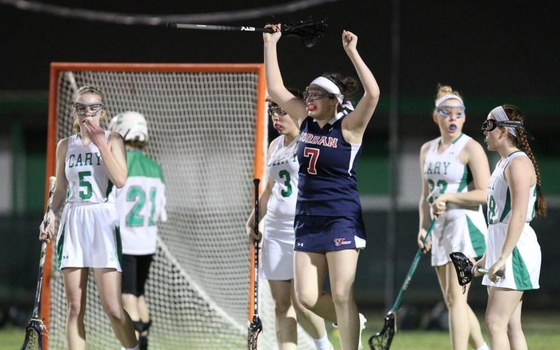 Jordan girls lacrosse scores in last seconds to top Cary