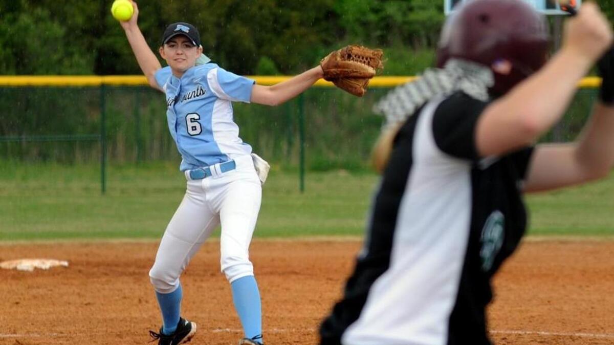 Panther Creek's Cassidy Somers pitches to Green Hope during the Fight for 55 games, which were played on Saturday, April 23, 2016. Green Hope won girls lacrosse 17-10, baseball 6-5, girls soccer 2-1 and boys lacrosse 17-0. Panther Creek won softball 4-1.