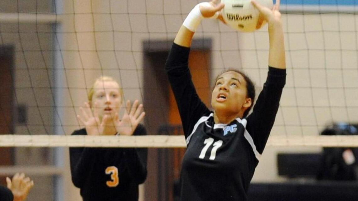 Panther Creek races by Fuquay-Varina volleyball