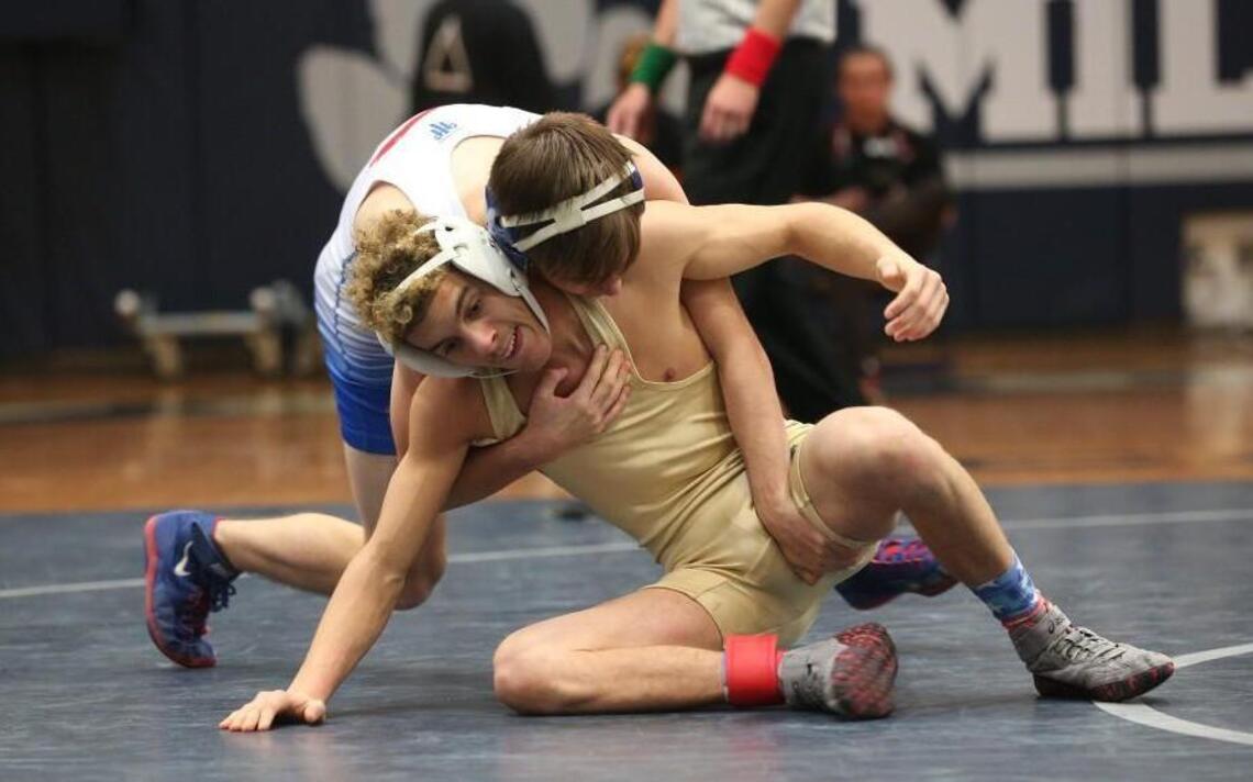 Wake Forest clips Leesville Road for the Cap-8 wrestling tournament title