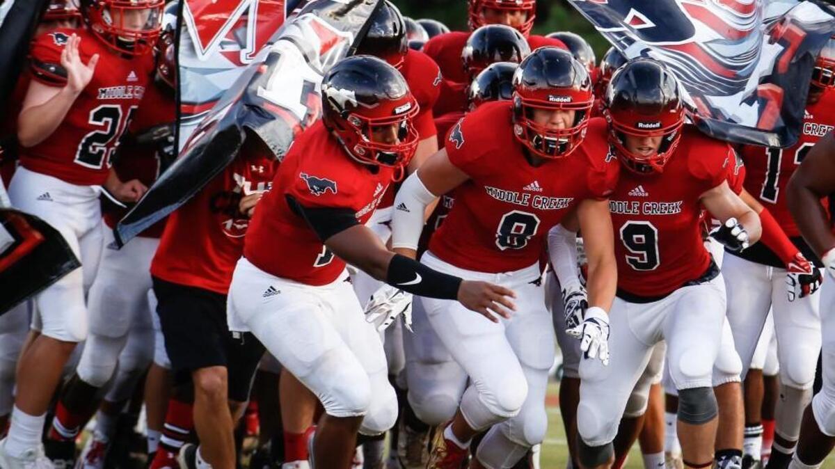 Middle Creek, seen here on opening night - Friday, August 19, 2016 - enters the playoffs as the N&O’s top-ranked team.